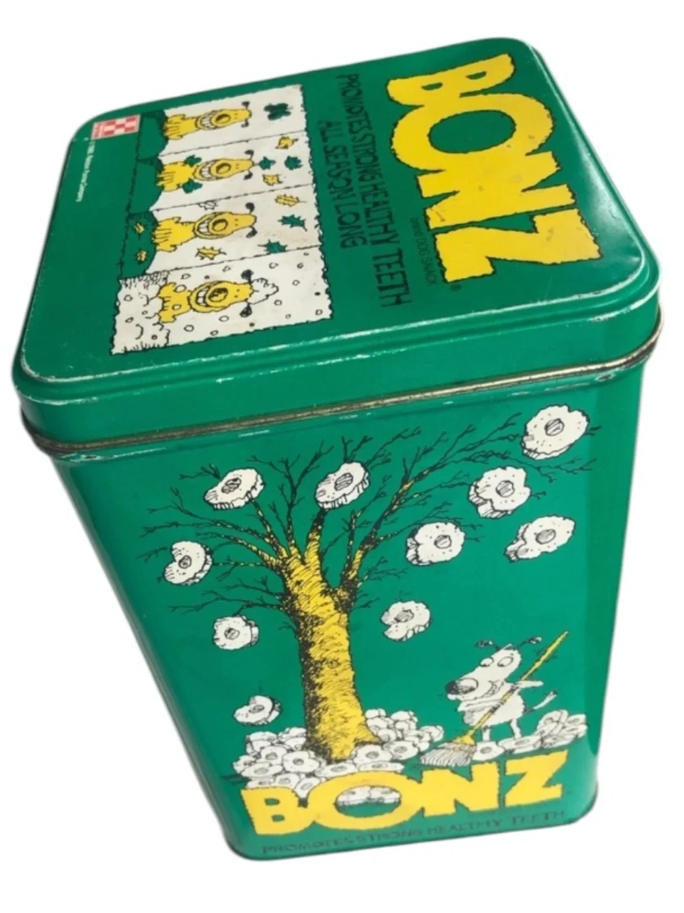Vintage BONZ Tin Canister 1988